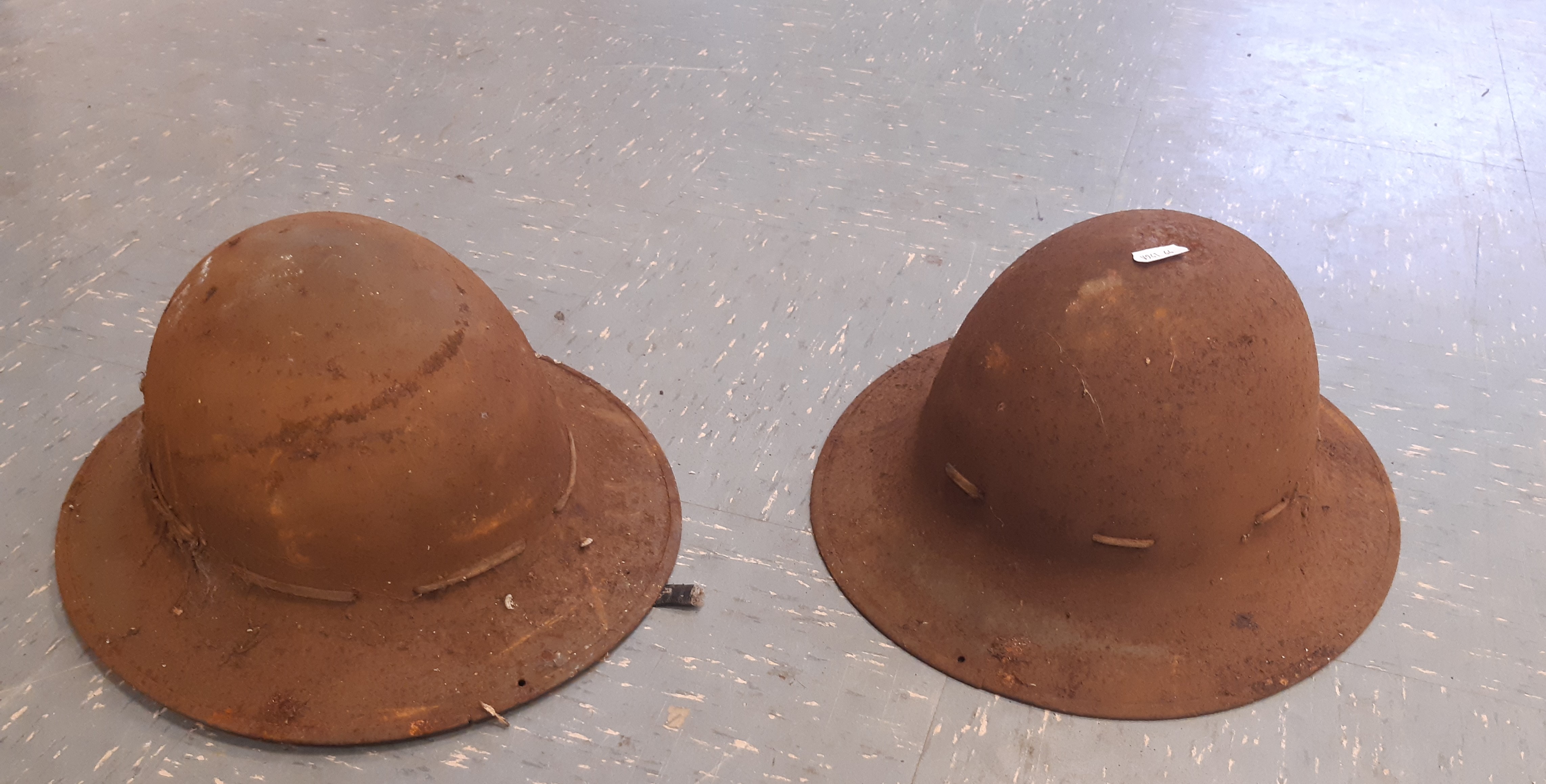 Two WW1 Tin Helmets