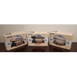 Three Corgi Commercials models - 98150 Open Top Tram Lowestoft, 98151 Open Top Tram South