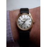 Gents vintage RW Roamer Popular mechanical wristwatch, brushed steel dial with black hour batons,