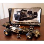 Corgi No. 190 J.P.S. Lotus Formula 1 18:1 scale model, retaining wheel changer tool, boxed (box