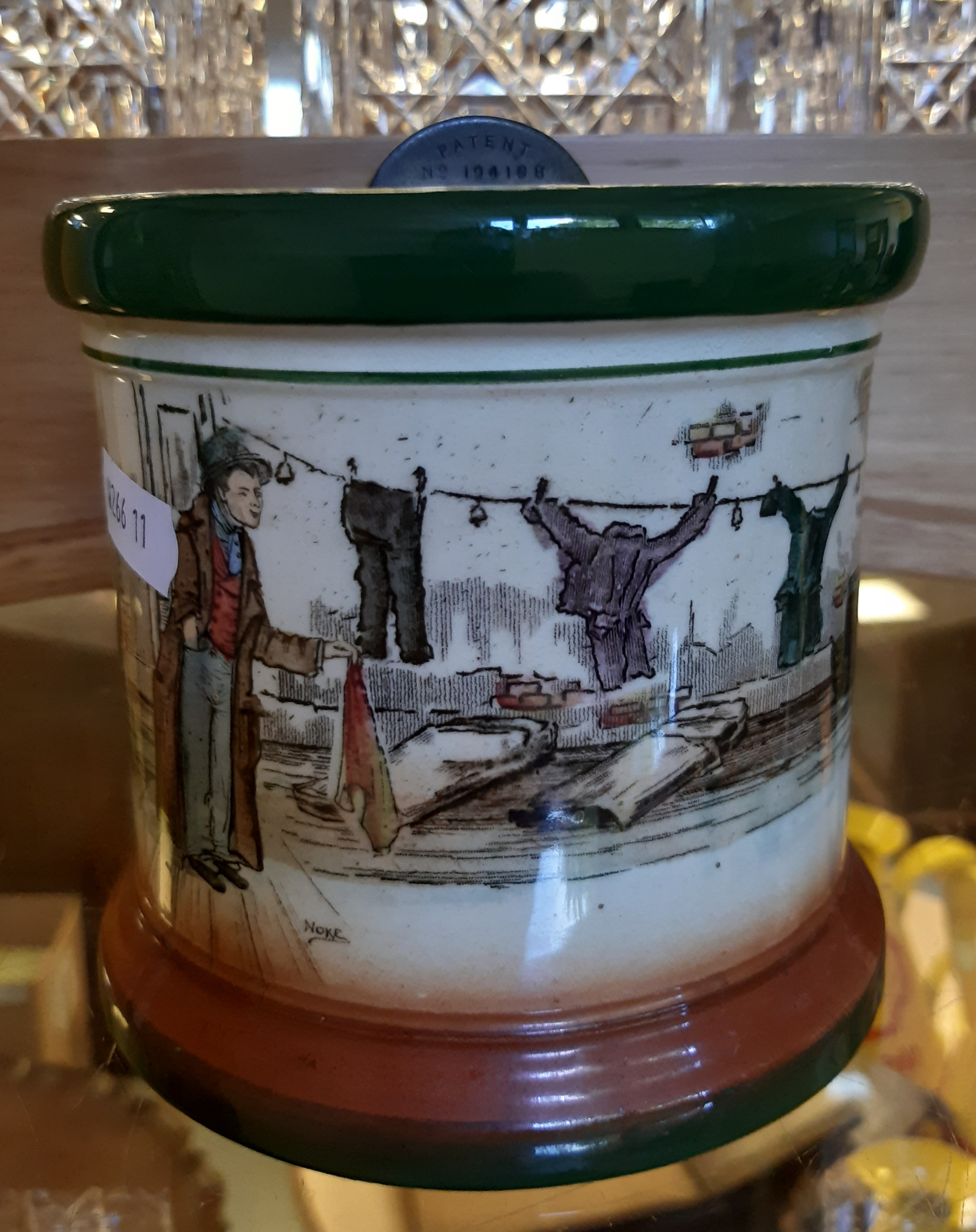 Royal Doulton Dickens Ware tobacco jar and cover, Royal Doulton 'The Poacher' character jug D - Image 3 of 5