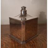 Christofle Art Deco silver plated 'Allumer Robs' square table cigar lighter, 10.5cm square x 13cm