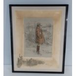 Snaffles (Charlie Johnson Payne), original colour print, 'Good Hunting Sportsman', 42cm x 32cm, in