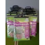 Fourteen packs of easy fleece jackets, small size, four per pack