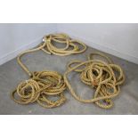 Three lengths of pig or marine rope (3)
