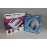 A Bodi-Tek Shiatsu foot massager (Boxed) and a Hinari 'Body Soul' foot massager (boxed)