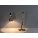 A vintage Herbert Terry anglepoise lamp