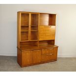 A 1970's Teak Dresser/room unit of Scandinavian design 165cm x 135cm x 45cm