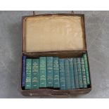 Thirteen volumes of The Northern Dairy Shorthorn Herd Books, 1944-1956, housed in a vintage