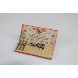 A vintage 'Canda' iodine pen box and three 'pens' 19cm