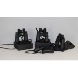 Four pairs of cased binoculars, Review Ranger 12x50, WA (af), a small pair of 'Source' binoculars