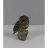 A Poole Pottery stoneware owl figure, incised B Linley Adams and impressed Factory mark 18cm