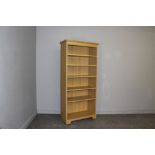 Modern light Oak Effect Bookcase 195cm x 88cm x 40cm