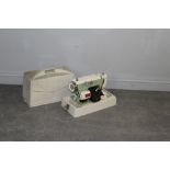 Alfa sewing machine with Sew-Tric Ltd motor, plastic hard case 34cm high