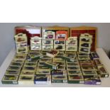 A large collection of Lledo 'Days Gone' model vintage vehicles, seventy four (74) models in total