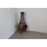 A cast-iron Chiminea 100cm