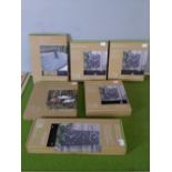 Six 'AShortWalk' Eco clocks, sundial and waste tray, boxed as new combined RRP £120