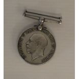 A WWI 1914-1918 medal, named to S-54 PTE .A.E ARCHER HIGHRS, generally good condition.