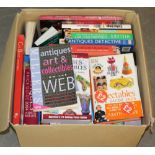 A box of antique guides, reference books etc, including Millers, DK, Car boot collecting