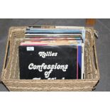 A box containing thirty five (35) LP records, various