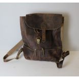 A genuine leather 'Gusto Leder Studio' back pack, in good condition and retaining tags