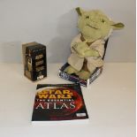 A Star Wars 'Yoda' talking plush by Underground Toys, A Star Wars Trilogy Special Edition VHS box
