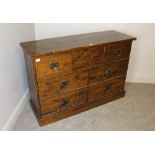 A Laura Ashley 'Home' dark wood effect chest of drawers 85cm x 126cm x 43cm some marks and