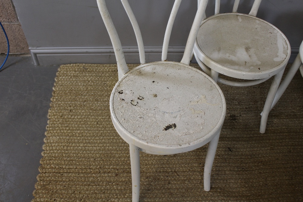 A set of four imported beechwood style kitchen chairs 88cm sold with a set of six Swedish 'Olga' - Image 4 of 5