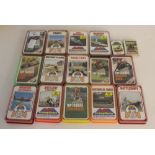 A group of sixteen vintage 'Top Trumps' and 'Ace Trump Games' card games, in good condition.