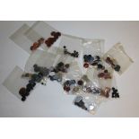 Approximately 180 cut semi-precious stones, bloodstone, onyx, carnelian, sardonyx, bulls-eye onyx,