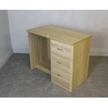 A modern Kingstown Furniture 'Evoque Oak' dressing table 75cm x 92cm x 45cm good used condition.