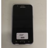 A Samsung J5 mobile phone, unboxed in good used condition