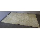 A Laura Ashley Home rug, in cream and light green with foliate design 229cm x 162cm good