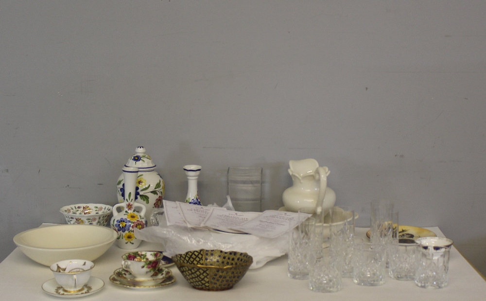 A selection of miscellaneous china and glass wares, including Minton Haddon Hall, Royal Albert Old - Image 2 of 3