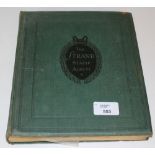 The Strand Stamp Album, with green cloth covered boards, partially complete