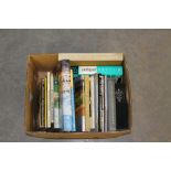 A box of gravel and history related books