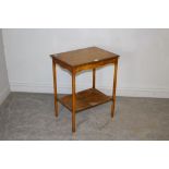 A stained-wood occasional table, of Edwardian design 71cm x 56cm x 40cm minor marks and scratches.