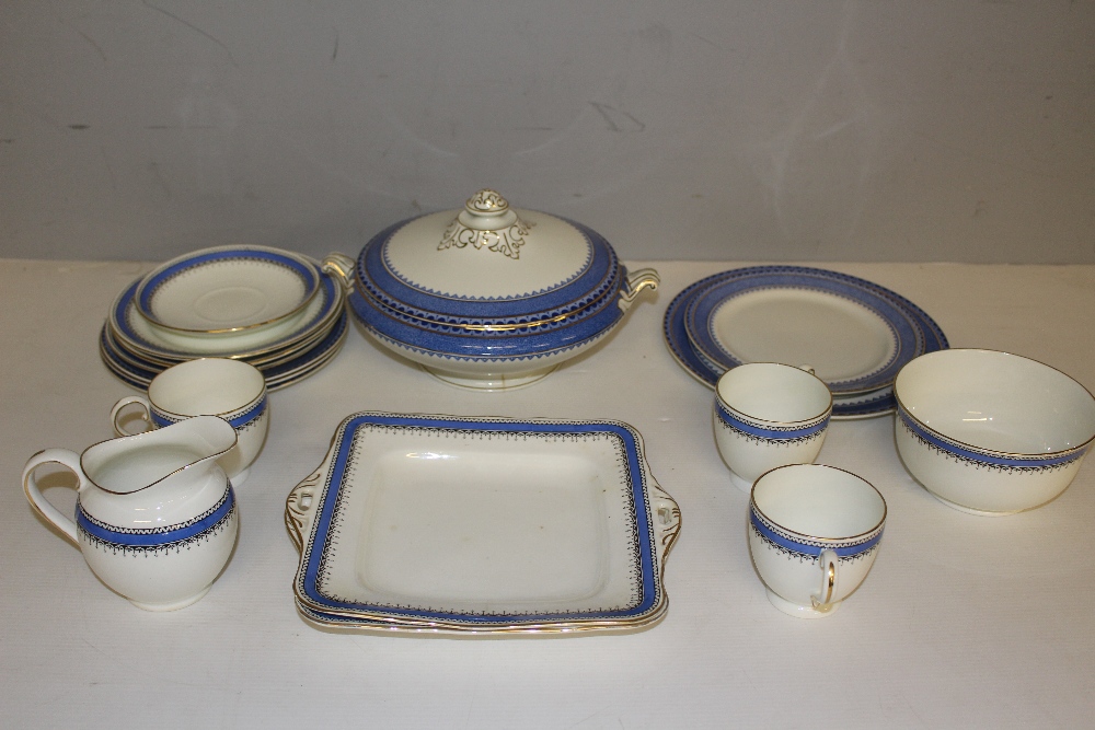 A blue and white pottery 'Princess' dinner service W Hulme Reliable Burslam, together with a Radford - Image 2 of 3