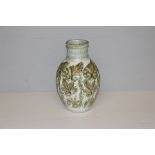 A Glynn Colledge (Bourne Denby) vase, of baluster form with typical foliate and mottled