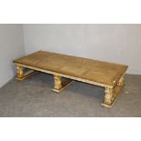 A large American walnut coffee table by Lane 'Altavista' Virginia No 561211, style No 1002 09, the