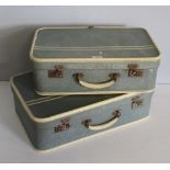 Two vintage suitcases 51cm used condition.