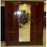 Flame Mahogany Compactum Wardrobe - possibly "Gillows"