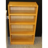 A modern IKEA Billy oak effect bookcase 98cm x 60cm x 28cm good condition.