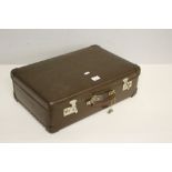 A vintage Antler suitcase, 51cm x 34cm used but generally good condition, named to interior.