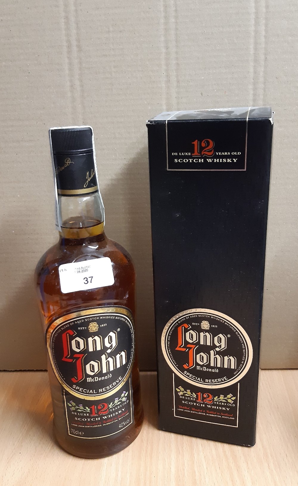 70cl bottle Long John McDonald 12 y.o. blended Scotch Whisky, imported, boxed