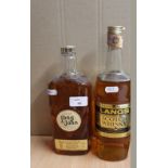 75cl bottle Long John De Luxe blended Scotch Whisky and a 75cl bottle Langs blended Scotch Whisky
