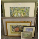 Judith Valentine (Local) six works by the artist and an additional two prints,