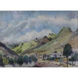 Sydney Arrobus (1901-1990) - Watercolour - 'Tenerife', 37cm x 51cm, signed, in gilt frame and