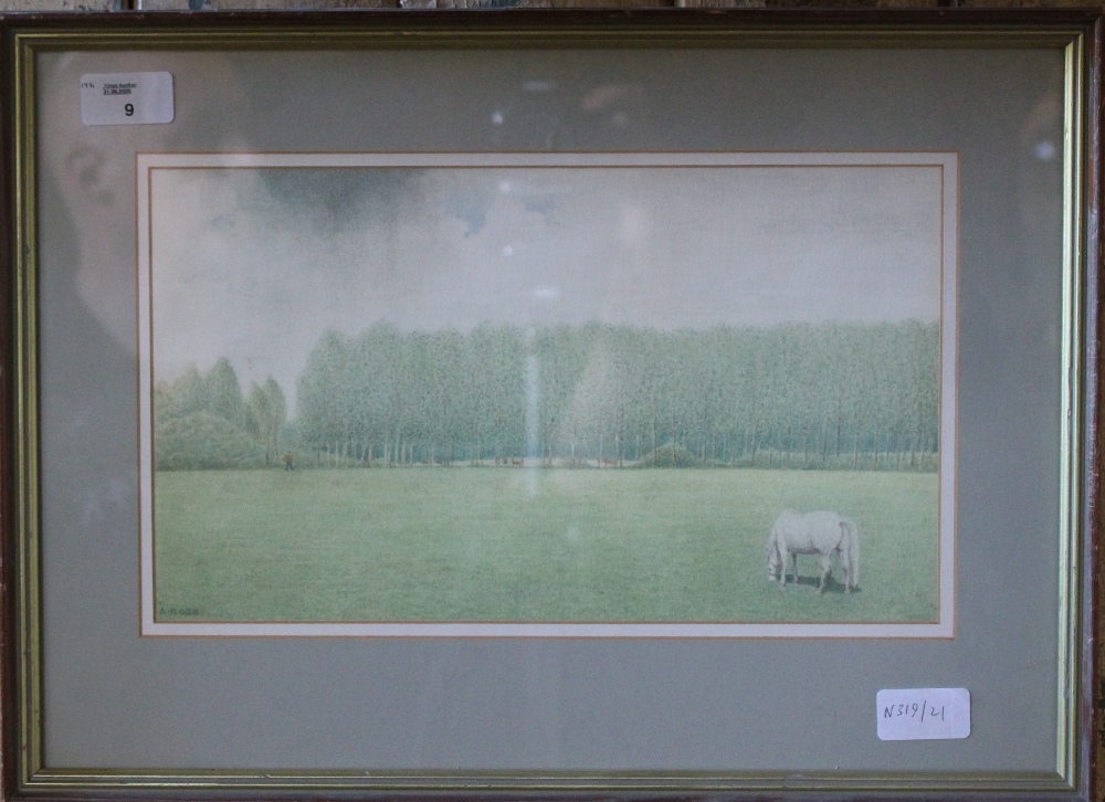 Anthony Ross (20th Century) - Watercolour - 'A Summer Shower', 19cm x 32cm, signed, framed, some - Image 2 of 3