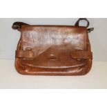 A Maxwell Scott Italian leather messenger bag, in chestnut brown, 41cm in good condition.